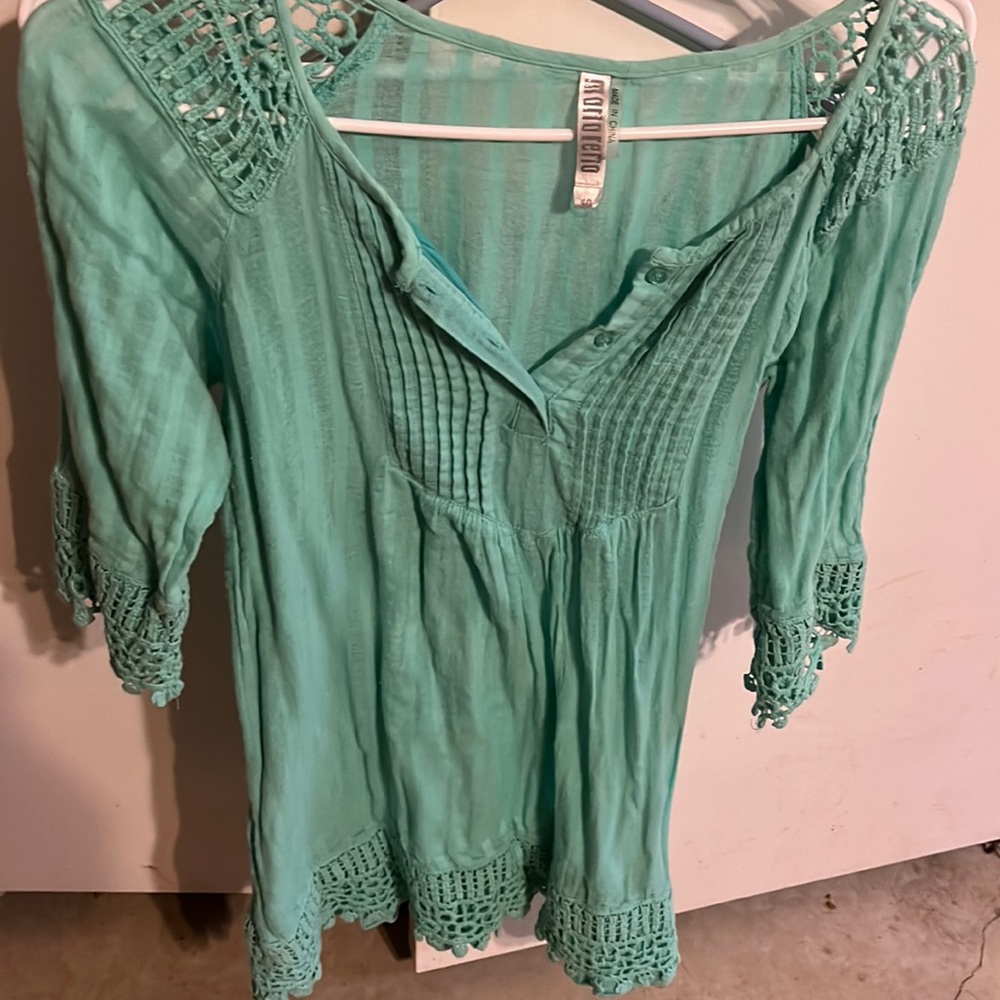 Small turquoise dress